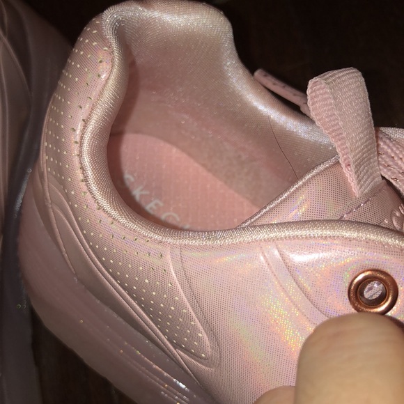 Skechers Pink Iridescent Sparky Memory Foam Shoes - Picture 14 of 14